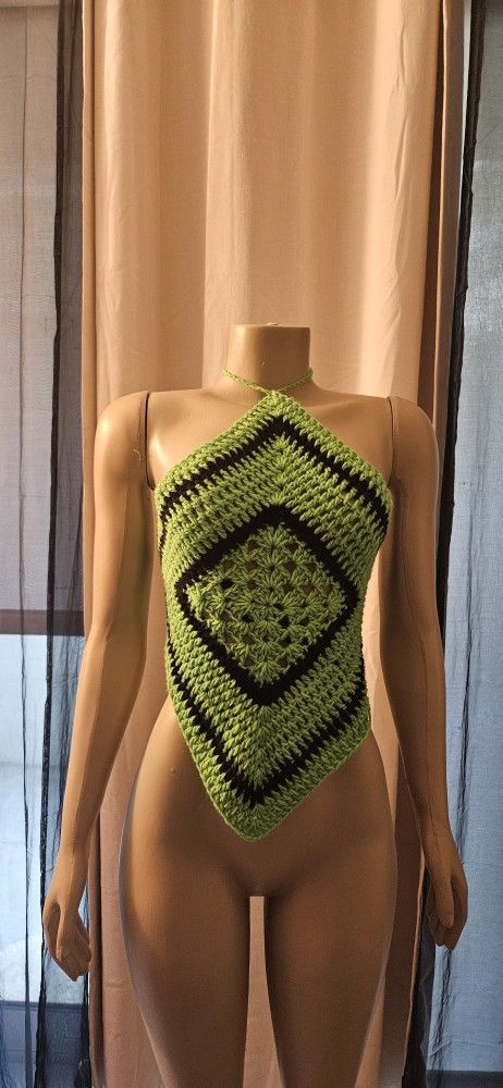 Handmade Crochet Halter Top