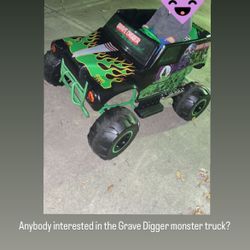Grave Digger Monster Jam Truck Power Wheel