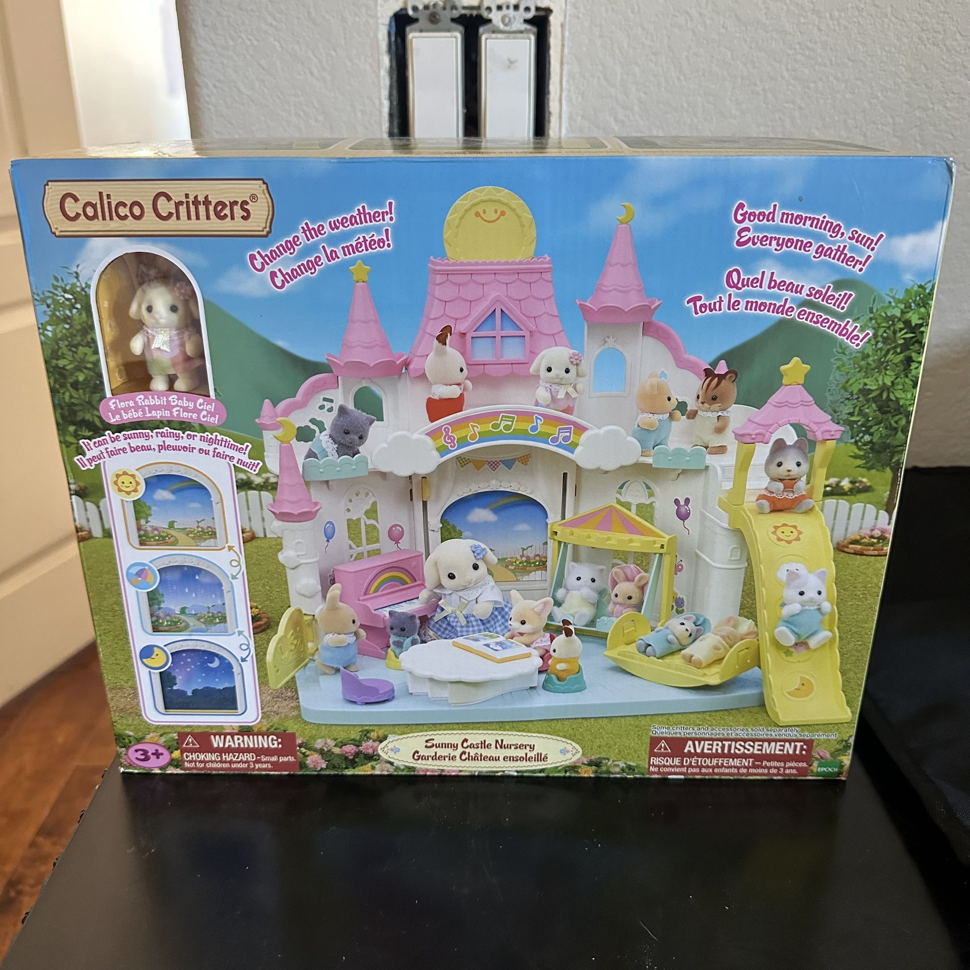 NEW calico critters sunny castle nursery