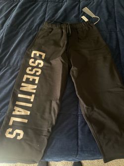 Essentials black oversized sweatpants