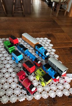 Vintage and newer Thomas the trains.