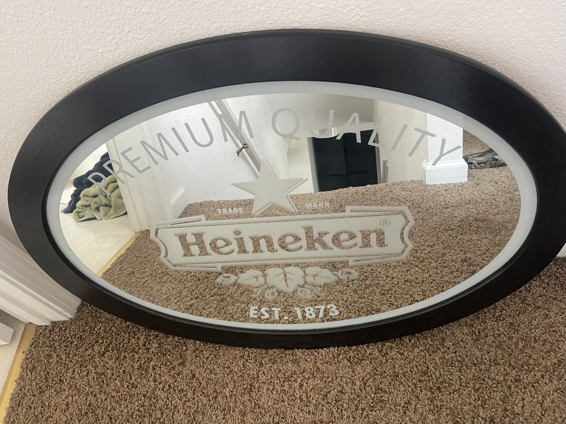 Heineken Beer Mirror Sign 