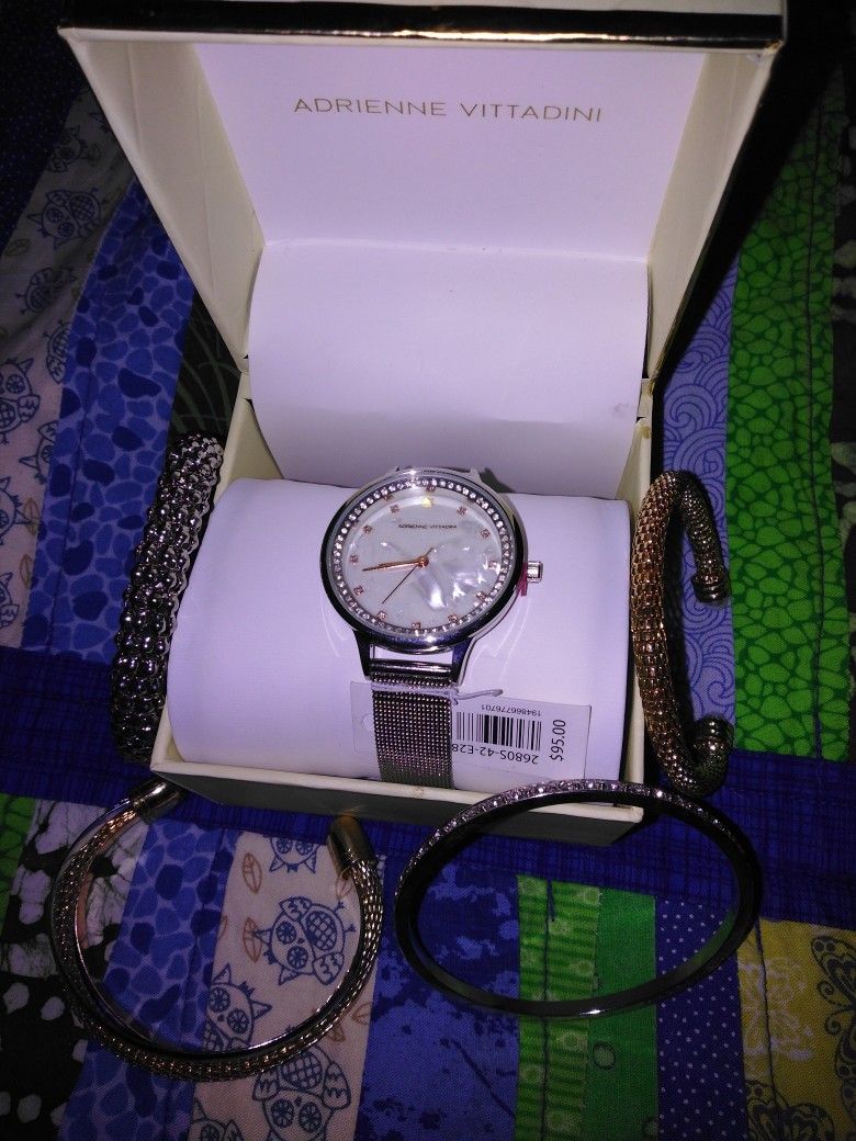 Designer Watch And Bracelets Set