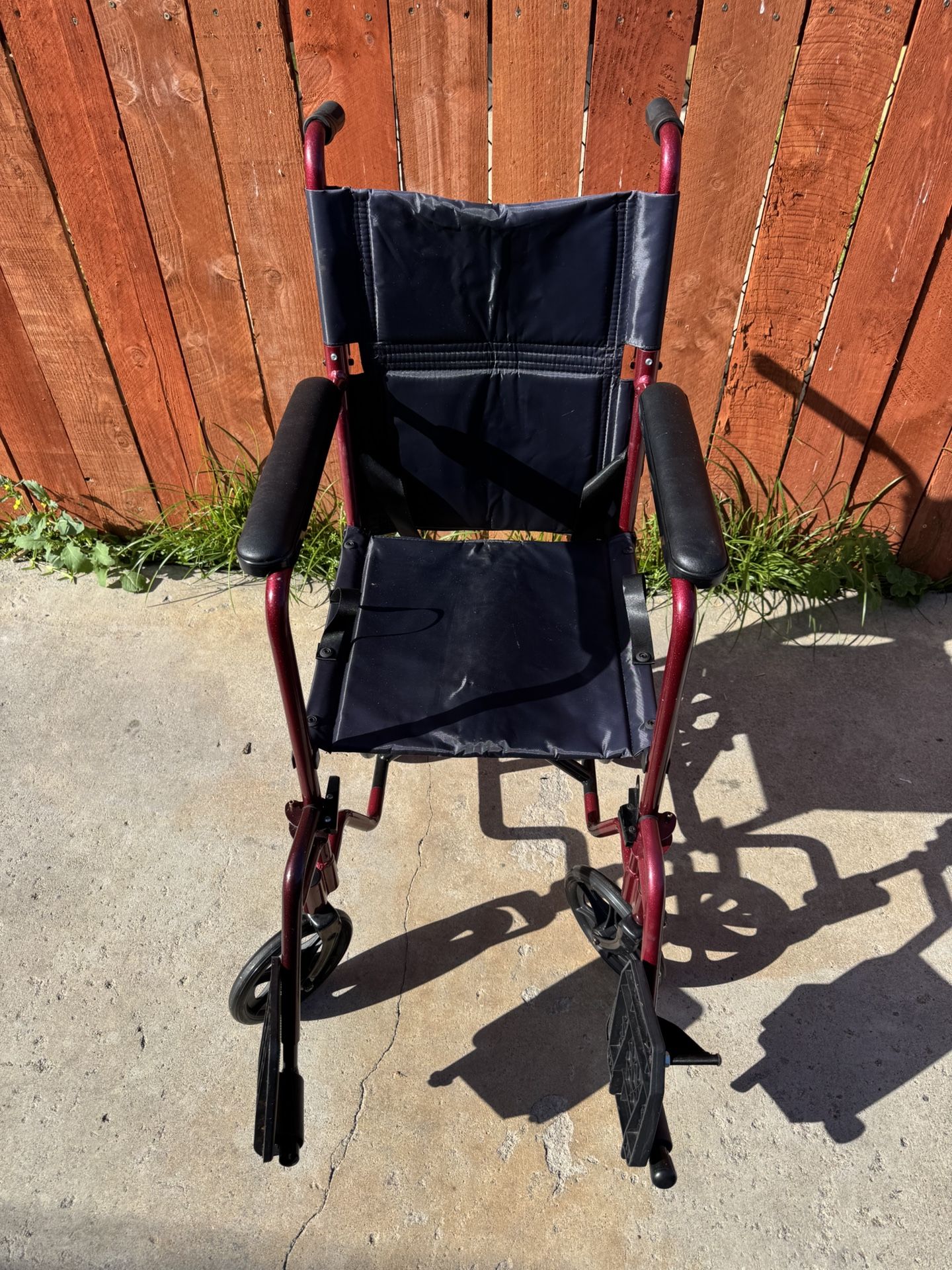 Burgundy Wheelchair Not Free