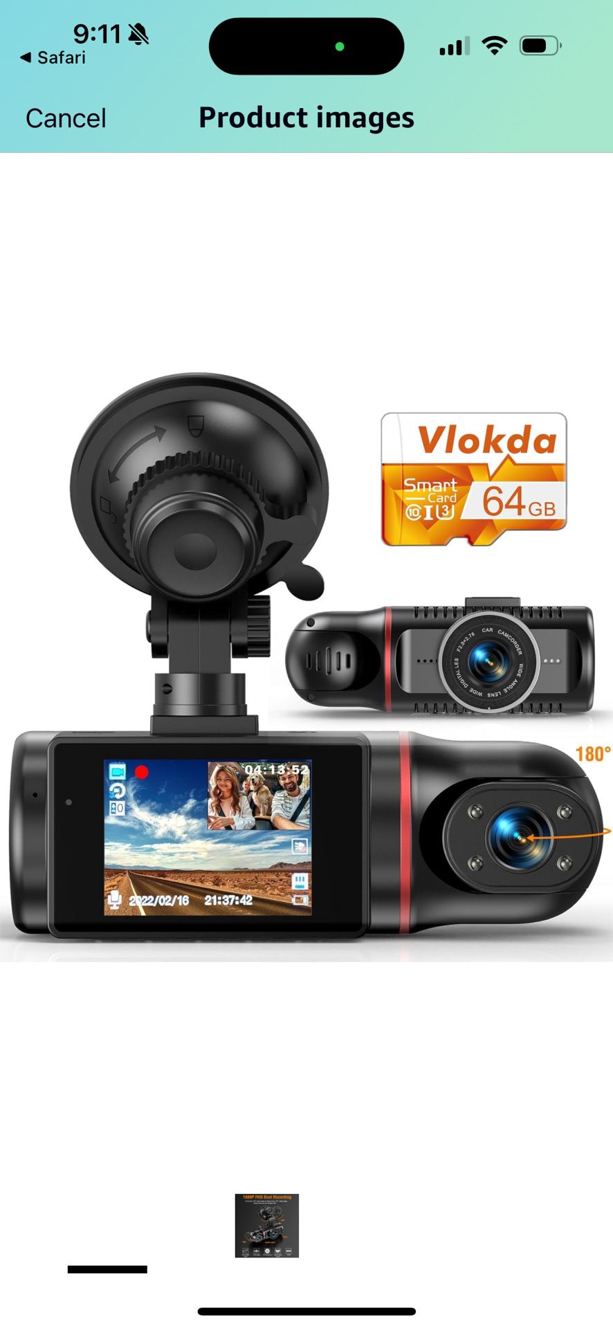 Dual Dash Cam Front and Inside, FHD Dashcams for Cars Free 64GB Card Dash Camera for Cars, 1080P Front Dash Cam+1080P Inside Dashcam for Car Dash Came