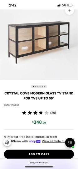 TV MEDIA STAND CRYSTAL COVE