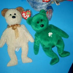 Beanie Babies.  Erin;Huggy;Flashy