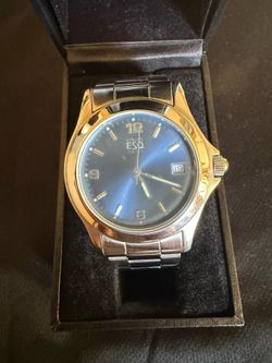 ESQ by Movado Blue Dial Date Only Watch