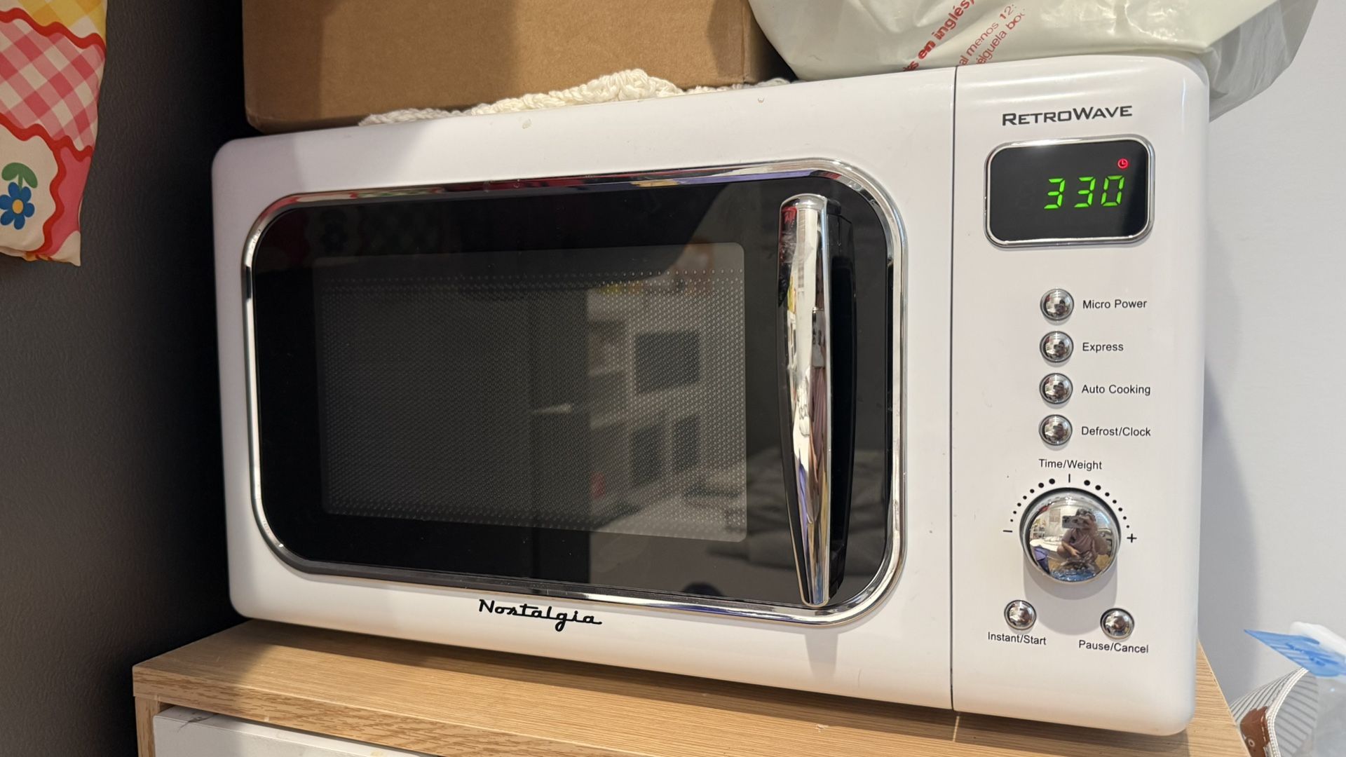 Nostalgia Retro Compact Countertop Microwave