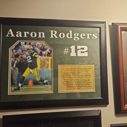 Aaron Rodgers Framed Print