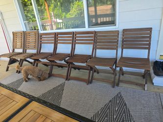 Outdoor folding chairs
