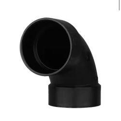 Charlotte Pipe 4 in. x 4 Acrylonitrile Butadiene Styrene (ABS) DWV 90-Degree Hub x Hub Elbow Fitting @C5-24