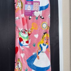 Alice In Wonderland Throw Blanket ( Read Description) 