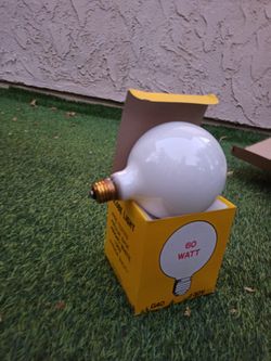 [Lot of 18] Brand New G40 Globe Light Bulbs - 60 W White 130V (3 Boxes of 6)