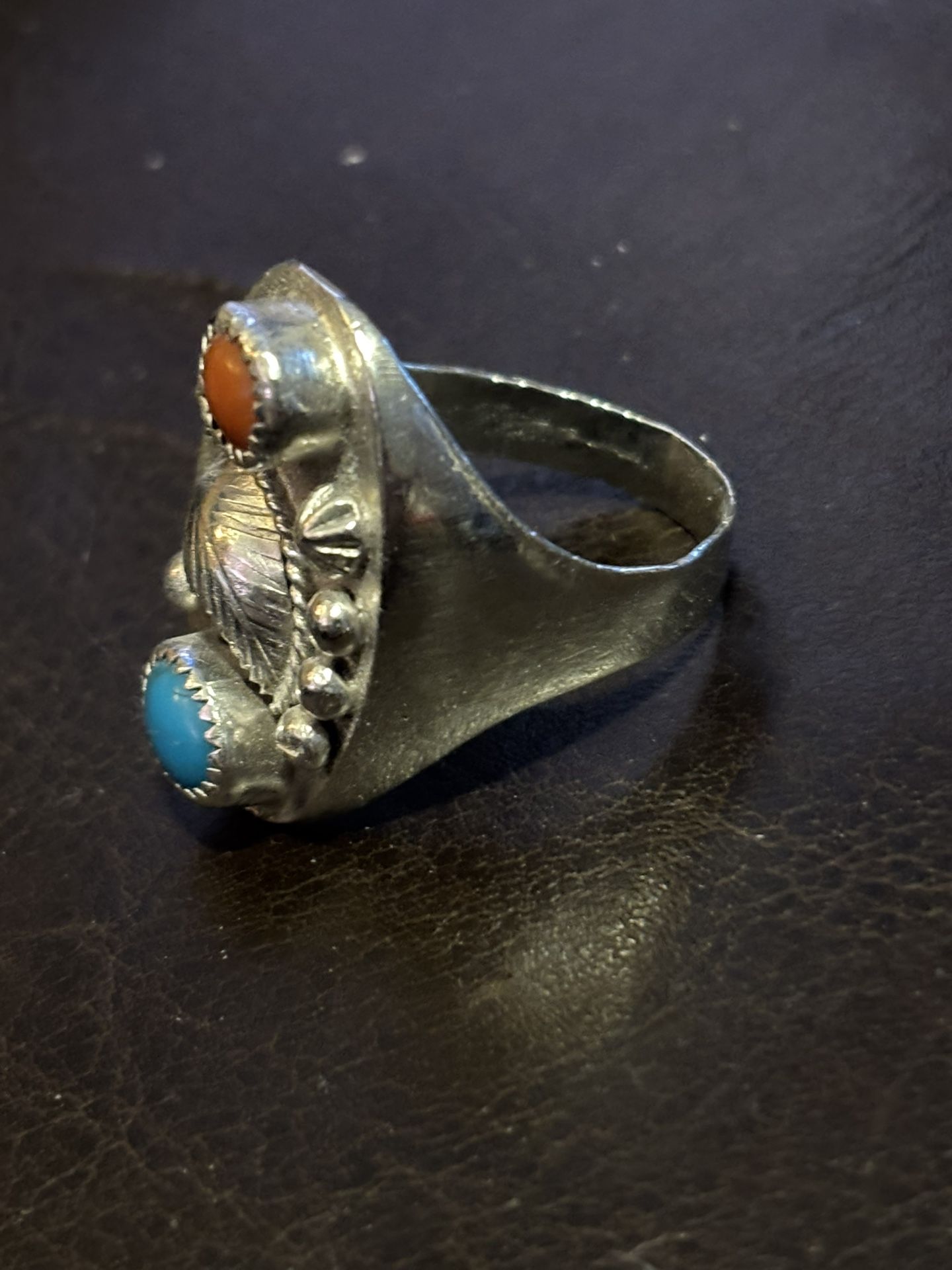 Silver Ring With Turquoise