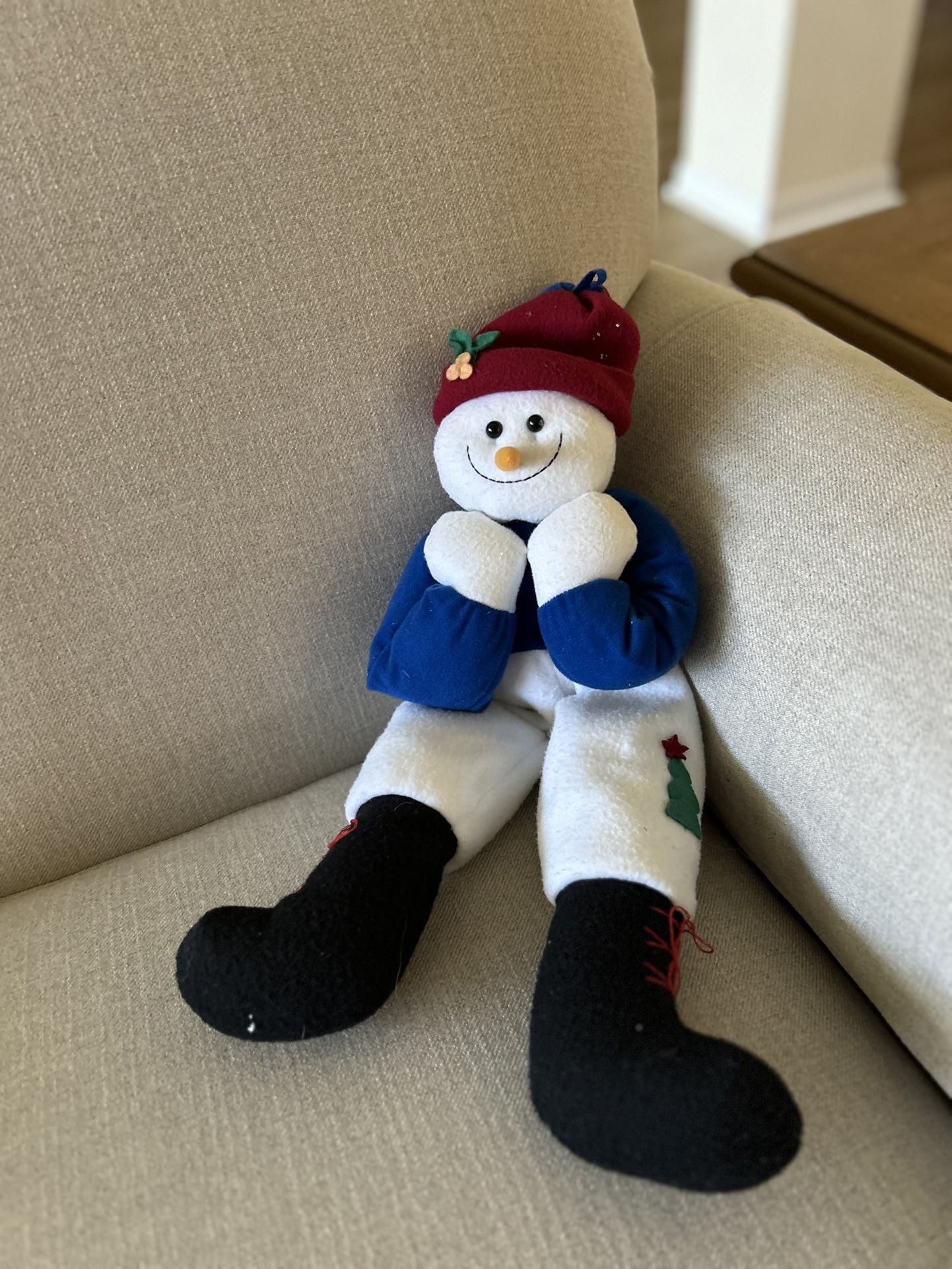 Plush Snowman Decoration Or Child’s Toy