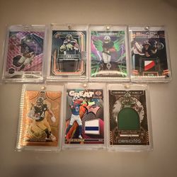 Football card lot. Mint condition