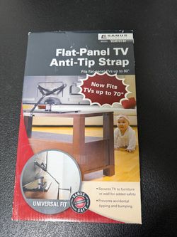 SANUS Elements ELM701-B1 Flat Panel TV Anti-Tip Safety Strap Up to 70” – NEW SEALED