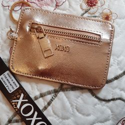 XOXO Small Rose Gold Coin/Card Purse 