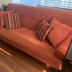 Red Convertible Bed Couch