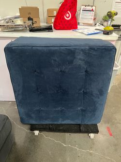 Navy ottoman