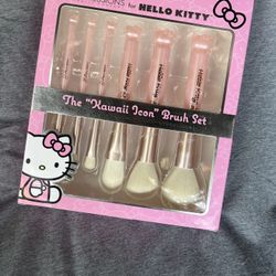 Hello Kitty The "Hawaii Icon" Brush Set 6-PC SET VEGAN CRUELTY FREE • HYPOALLERGENIC
