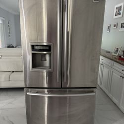 Silver Kenmore Elite Used Refrigerator 
