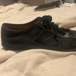 Black Coach Beautiful Sneakers. Men/Women. 9