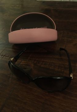 Rare discontinued Juicy sunglasses and case