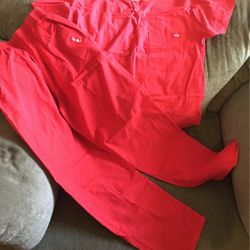 Scrubs Top And Bottom Red