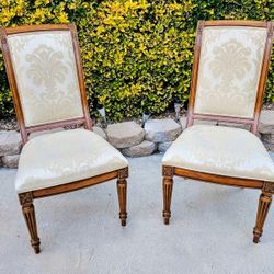 Dining CHAIRS, GLASS TOP TABLE.