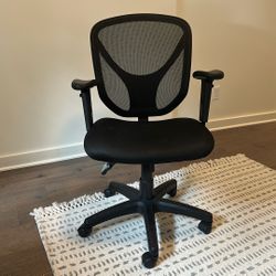 Ergonomic, Mid-back, Black, Office chair 