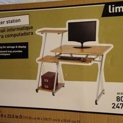 Brenton Studio® Limble Computer Desk, Birch