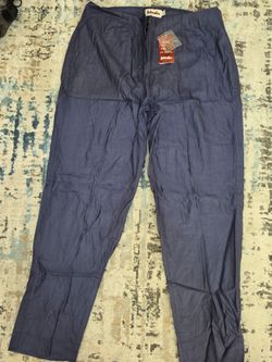 Fabindia Women's Blue Silk Blend Slim Fit Ankle Pants – Size Small (NWT)