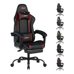 DF Gaming Chair with Footrest Reclining Ergonomic Design $99.99