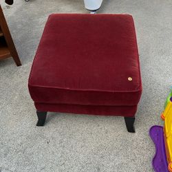 Velvet Ottoman (Crate And Barrel)