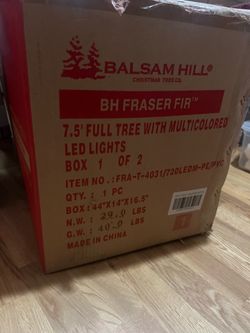 Balsam Hill Fraser Fir Pre-Lit 7.5 Ft. Christmas Tree
