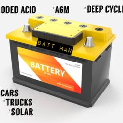 Batteries: Cars,Trucks, Boats,Solar