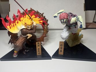 Demon Slayer Rengoku and Akaza Figure!