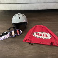 Snowboarding Helmet+Goggles Package