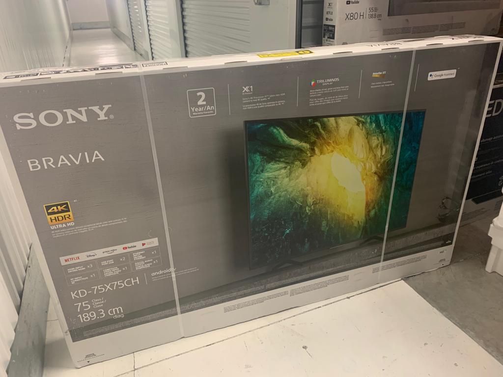 Sony - 75" Class X750H Series LED 4K UHD Smart Android TV