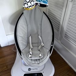 4moms MamaRoo Multi-Motion Baby Swing, 5 Unique Motions, Grey