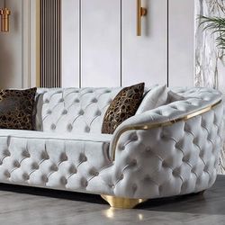 🚚Ask 👉Sectional, Sofa, Couch, Loveseat, Living Room Set, Ottoman, Recliner, Chair, Sleeper. 

✔️In Stock 👉Lupino Ivory Velvet Living Room Set