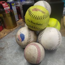 6 Softballs 1 Hardball Free 
