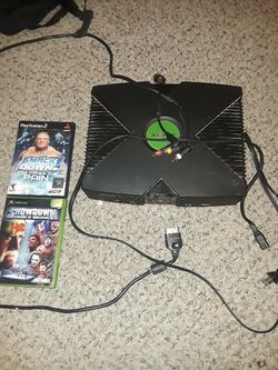 (Classic xbox) with (ps2 game) and (classic xbox game)