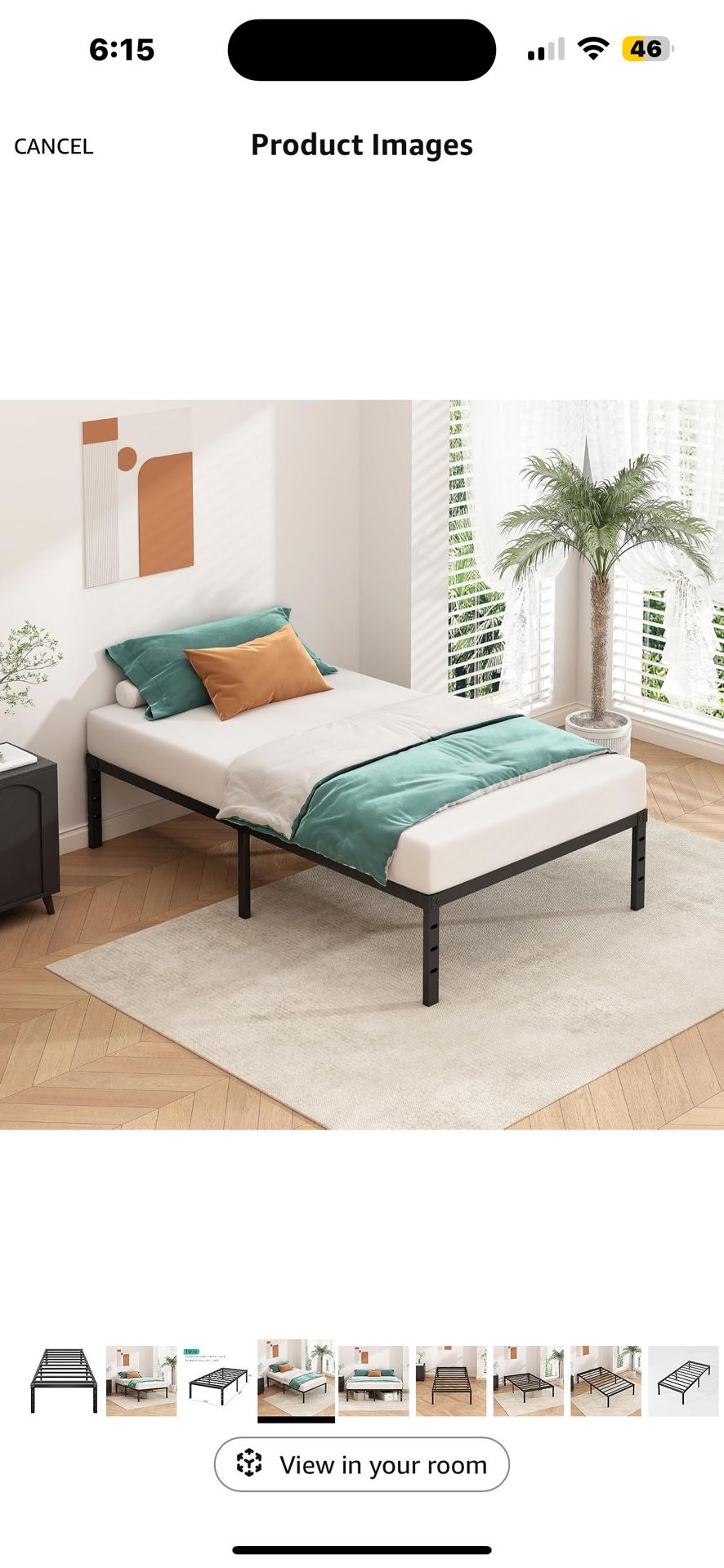 ✳️Brand new 🆕 Twin〰️18in high〰️Metal Bed 🛏️ Frame – Sturdy & Affordable!