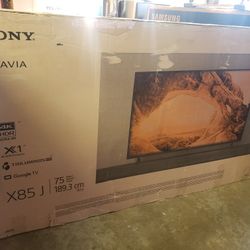 Tv Sony 75", X85J, 4k, Android, Slim, Excellent