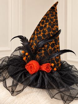 Halloween Witch Hat & Matching Accessories