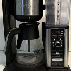 Like New Ninja Carafe, Coffee Maker With Milk, Frother