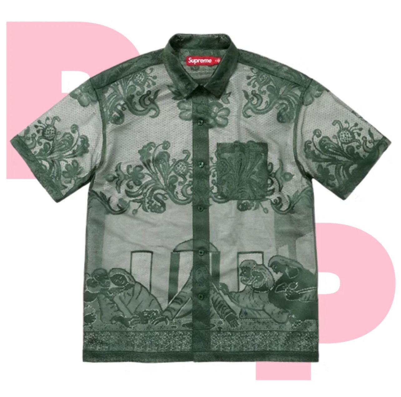 Supreme Last Supper Lace S/S Shirt (X-Large)